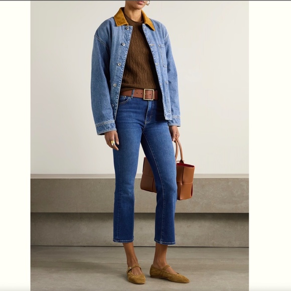 FRAME Reboot Crop stretch high-rise bootcut jeans Size 27 NWT - Picture 1 of 8